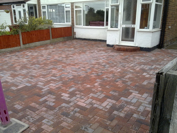 Block paving driveway